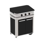 PLANCHA ENOSIGN 80 INOX a čierny COMBO Plynový gril