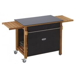Dubový servírovací vozík s pracovnou doskou HPL
