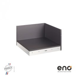 Rohový prvok k modulom s farbou inox/čierny 