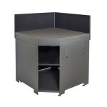 Modul rohovej skrine v sivej farbe