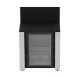 Modul v inox/čiernej farbe s chladničkou