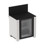 Modul v inox/čiernej farbe s chladničkou
