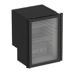 Modul v inox/čiernej farbe s chladničkou