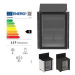 Modul v inox/čiernej farbe s chladničkou
