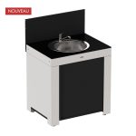 Vonkajšia kuchyňa – 4 moduly z nehrdzavejúcej ocele a z čiernej ocele