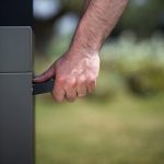 Vonkajšia kuchyňa – 5 sivých oceľových modulov